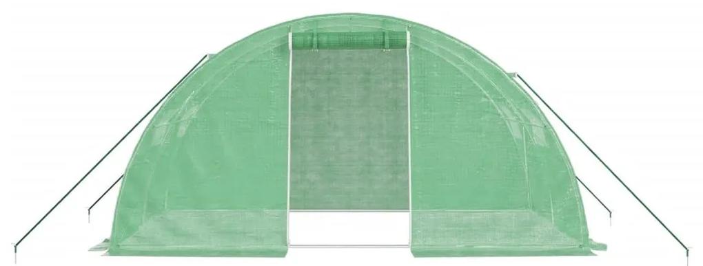 Θερμοκήπιο με Ατσάλινο Πλαίσιο Πράσινο 8 μ² 4 x 2 x 2 μ. - Πράσινο