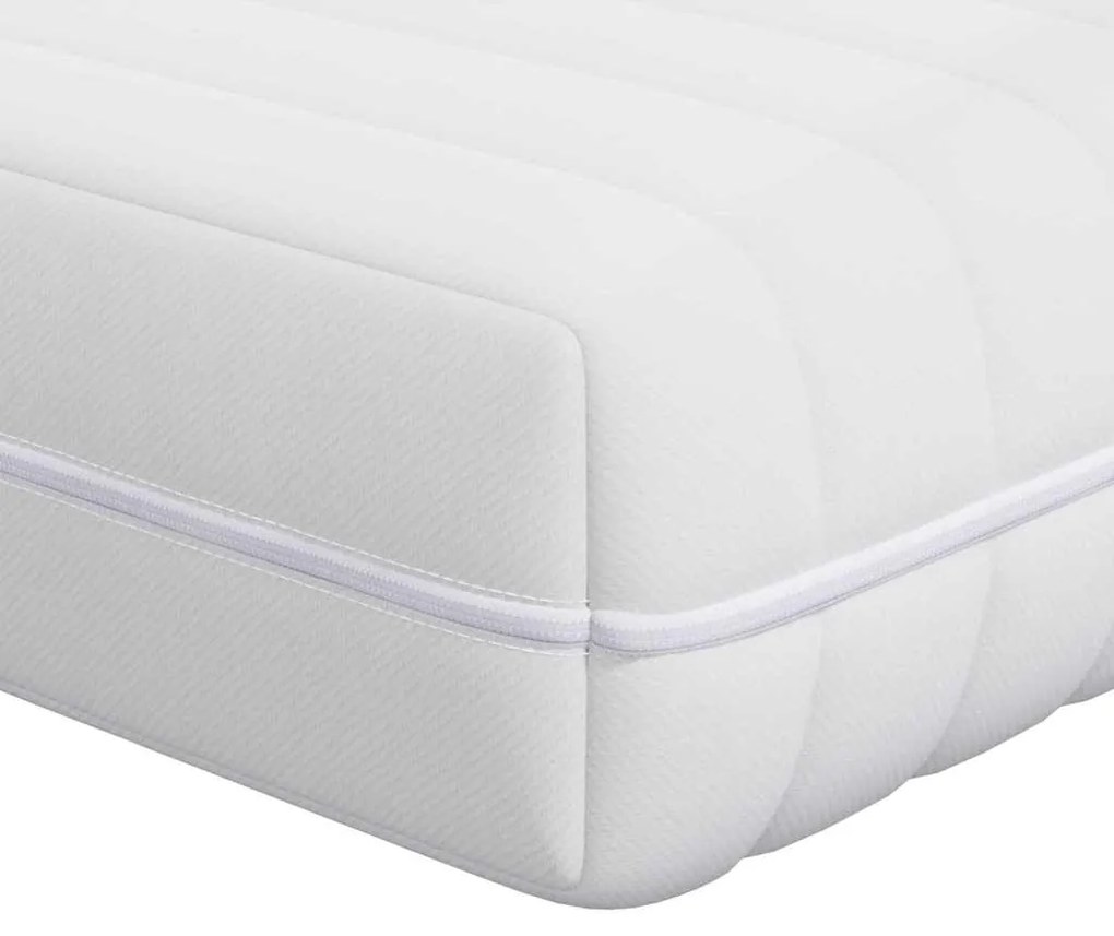 vidaXL Στρώμα Λευκό 70 x 200 cm Τσέπες ελατηρίων