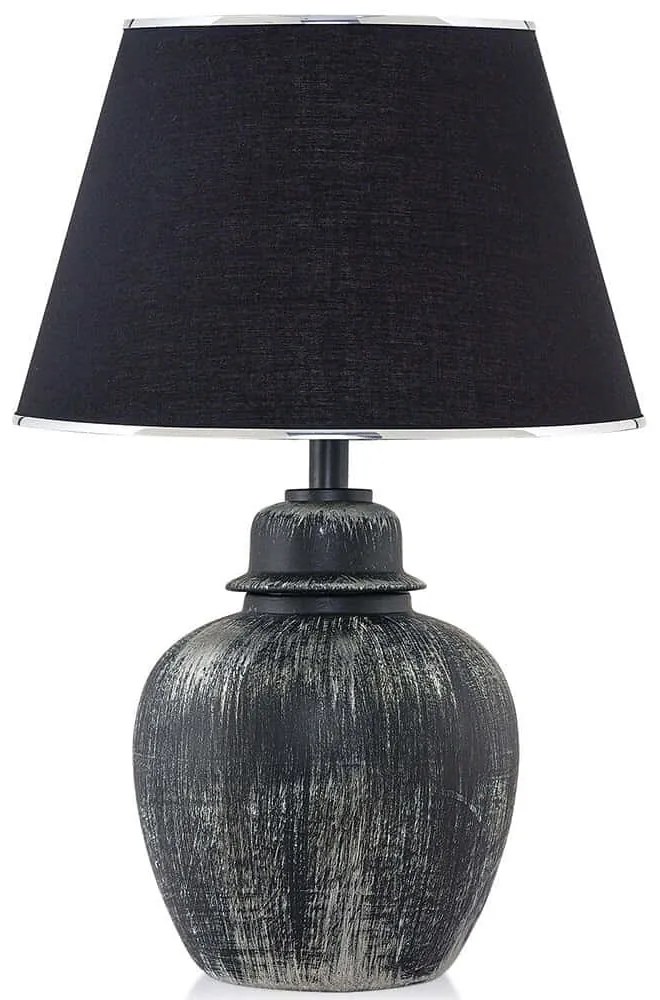 Φωτιστικό Επιτραπέζιο 687HMY2116 30x52cm E27 40W Black-Silver Opviq
