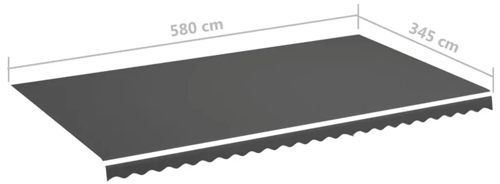Τεντόπανο Ανταλλακτικό Ανθρακί 6 x 3,5 μ. - Ανθρακί