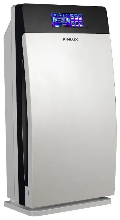 Καθαριστής αέρα Finlux FAP-8091UZI, 73 W, Για έως 100 m2, Χρονοδιακόπτης, 4 ταχύτητες, UV, Ιονισμός, HEPA 11, Λευκό/γκρι