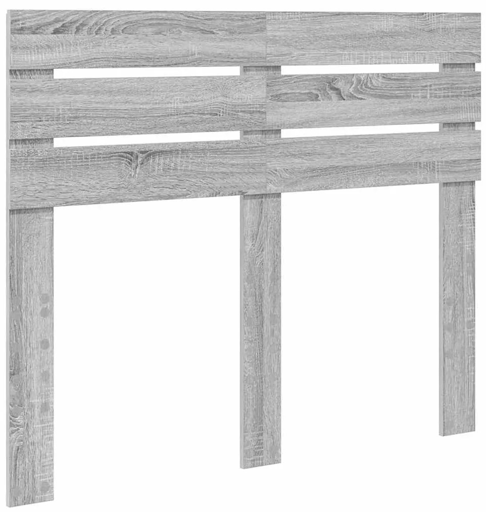 vidaXL Κεφαλάρι με κεφαλάρι Γκρίζο Σονομα 135 cm Επεξεργασμένο ξύλο