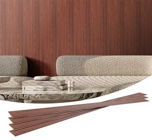 VEVOR Wood Slat Acoustic Panels 8 PCS 96 x 6 inch for Modern Wall Black Walnut