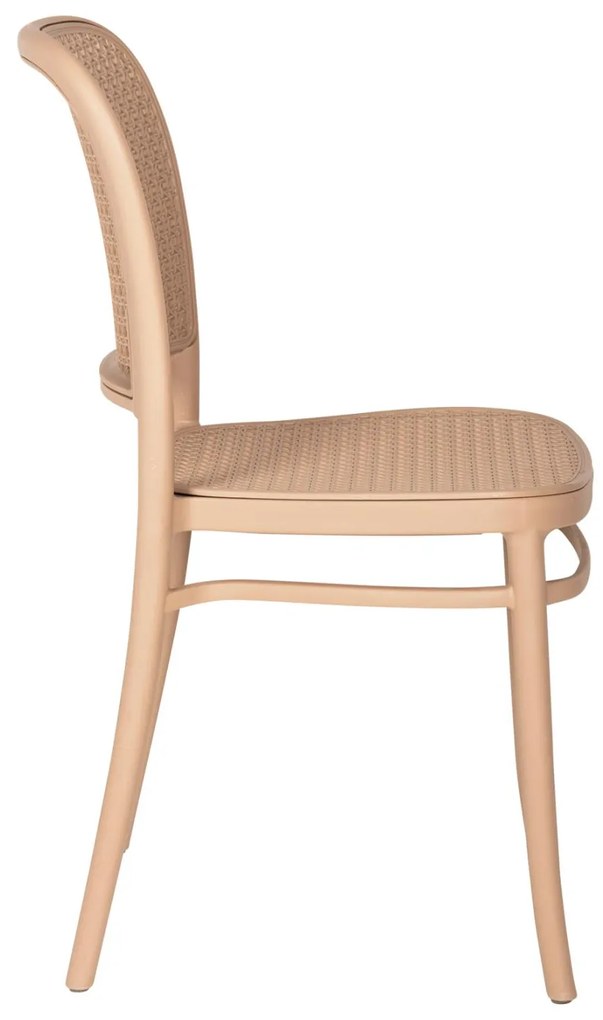 Καρέκλα FLOW C5937.03 Πολυπροπυλενίου Καπουτσίνο 41x53x85,5 εκ. 41x53x85.5 εκ.