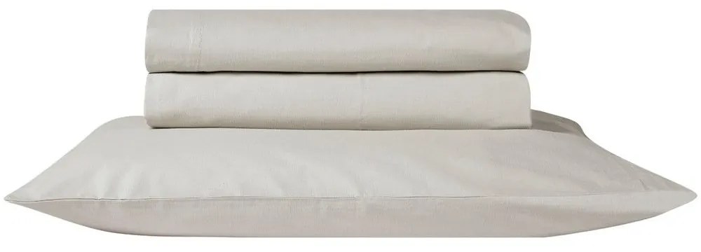 Σεντόνι Essential 26 Με Λάστιχο Ecru Kentia Διπλό 140x235cm 100% Πενιέ Βαμβάκι