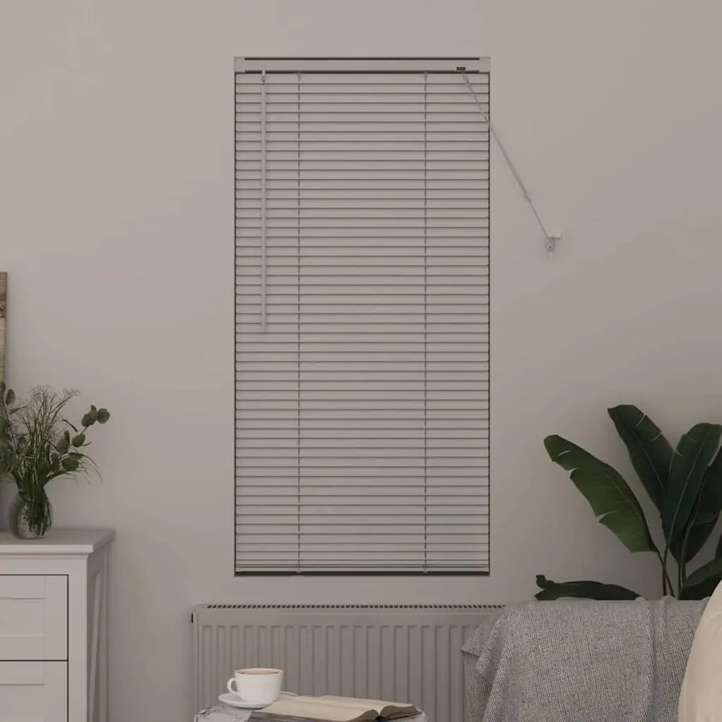 vidaXL Ρολό Παραθύρου με κουρτίνες Άλλο Λευκό 80 x 130 εκ Αλουμίνιο