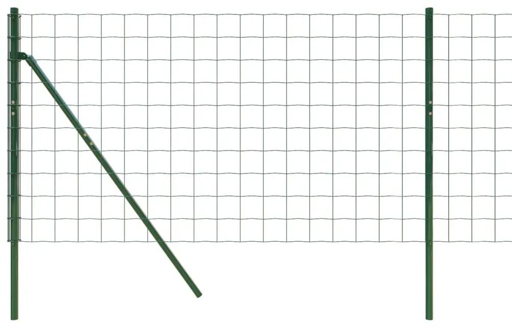 Συρματόπλεγμα Περίφραξης Πράσινο 0,8x10 μ. Γαλβανισμένο Ατσάλι - Πράσινο