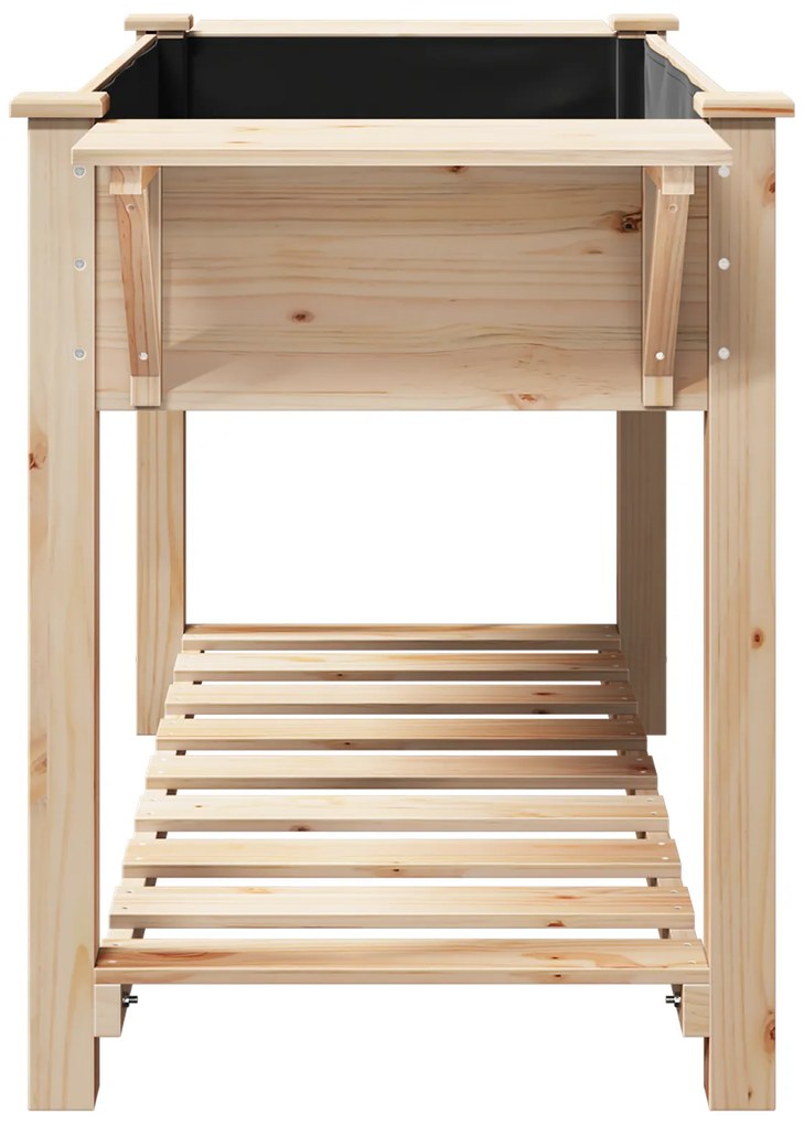 vidaXL Κήπος Γλάστρας με Ράφια 155x59x76 εκ. Μασίφ Ξύλο Πεύκου