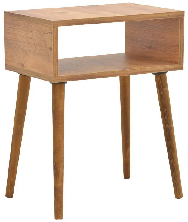 Κομοδίνο Hank pakoworld σε φυσική απόχρωση 45x30x60εκ