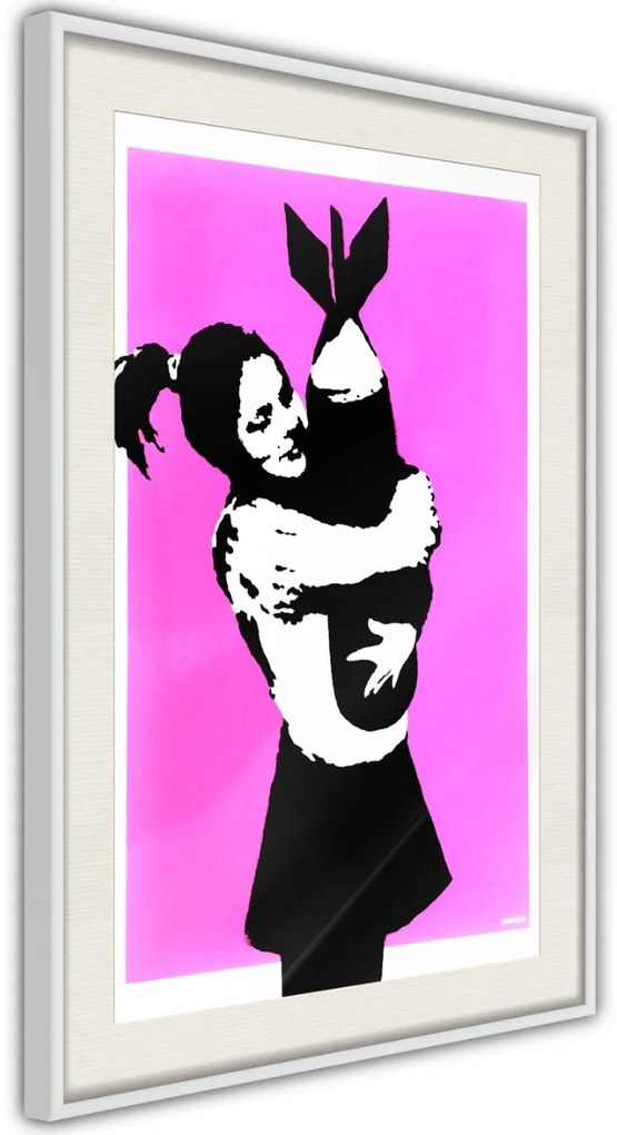 Αφίσα - Banksy: Bomb Hugger - 20x30 - Χρυσό - Χωρίς πασπαρτού