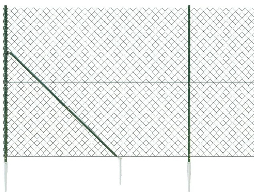 Συρματόπλεγμα Περίφραξης Πράσινο 1,6 x 10 μ. με Καρφωτές Βάσεις - Πράσινο