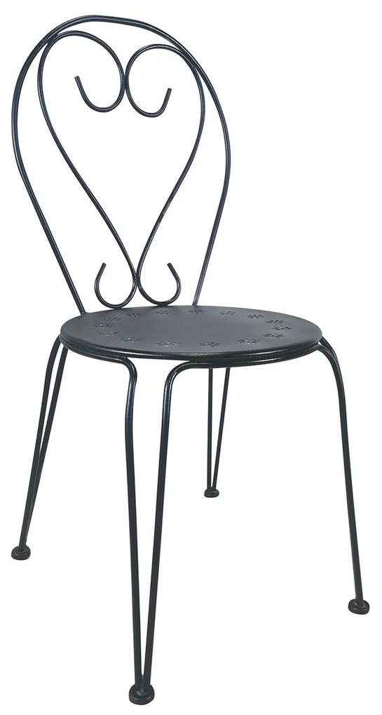 700-028 Καρέκλα Lovita Μαύρο 48 x 46 x 91 Μαύρο Μέταλλο, 1 Τεμάχιο