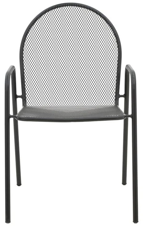 Καρέκλα - Πολυθρόνα Tarete στοιβαζόμενη μαύρο μέταλλο 55x64x86.5 εκ. 55x64x86.5 εκ.