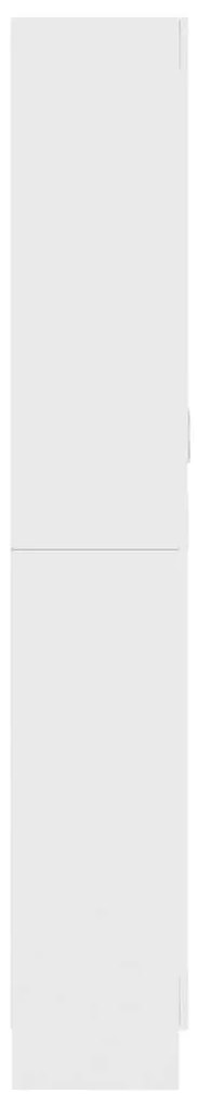 vidaXL Βιτρίνα Λευκή 82,5 x 30,5 x 185,5 εκ. Επεξ. Ξύλο