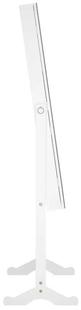 Έπιπλο Κοσμημάτων με Καθρέφτη Επιδαπέδιο Λευκό 42x38x152 εκ. - Λευκό