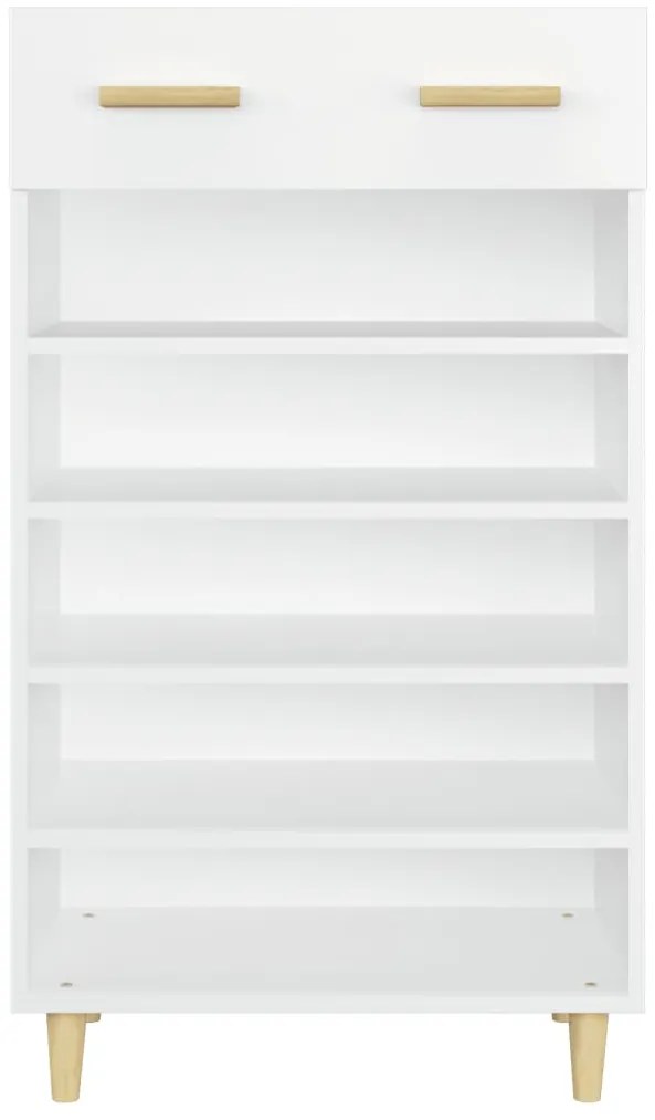 vidaXL Παπουτσοθήκη Λευκή 60 x 35 x 105 εκ. από Επεξεργασμένο Ξύλο