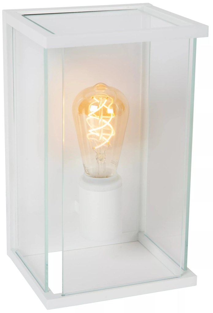Φωτιστικό Επίτοιχο Lucide 27883-01-31 CLAIRE Λευκό (White)|Διάφανο (Transparent)