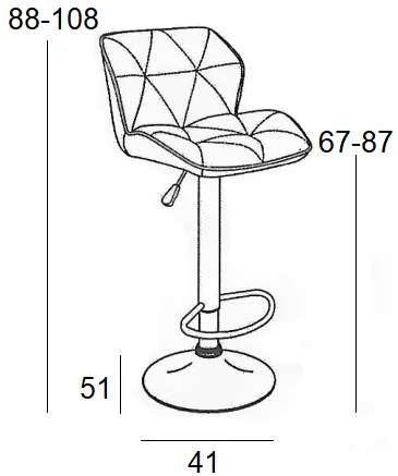 ΣΚΑΜΠΟ MARGO ΜΠΕΖ  42x49x109εκ. 42Χ49Χ66-86/89-109εκ. (Σετ 2 ΤΕΜ)