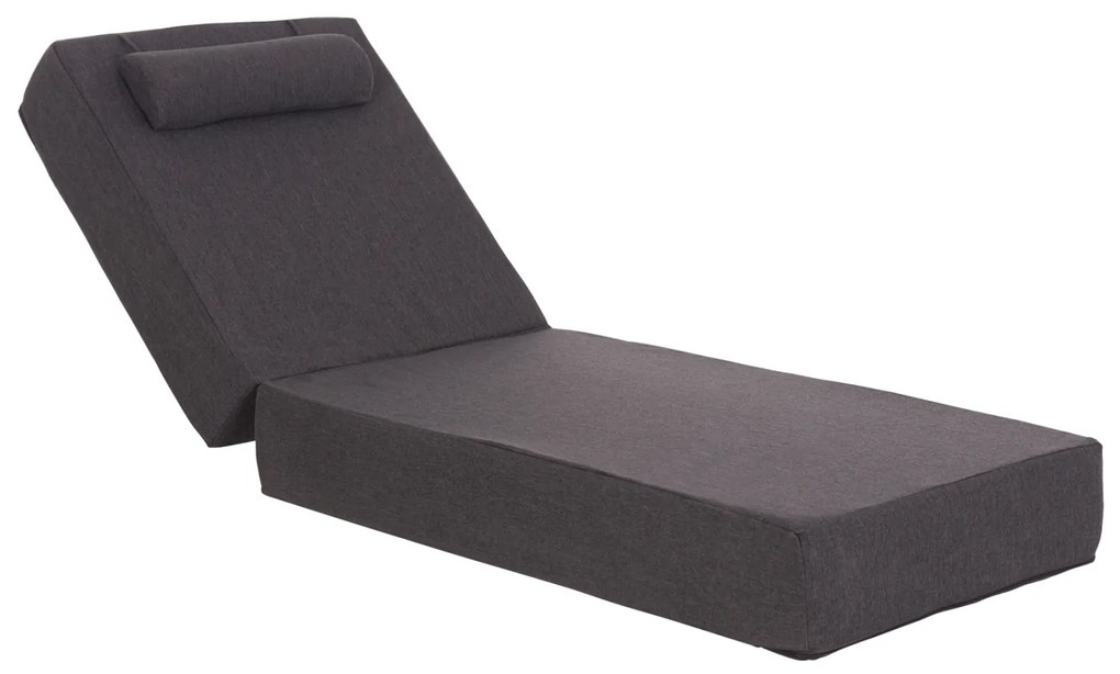ΜΑΞΙΛΑΡΙ ΞΑΠΛΩΣΤΡΑΣ KIHEI HM21094.03 OLEFIN ΣΚΟΥΡΟ ΓΚΡΙ ΜΕ FOAM 198x70x20Υεκ (1 Τεμμάχια)