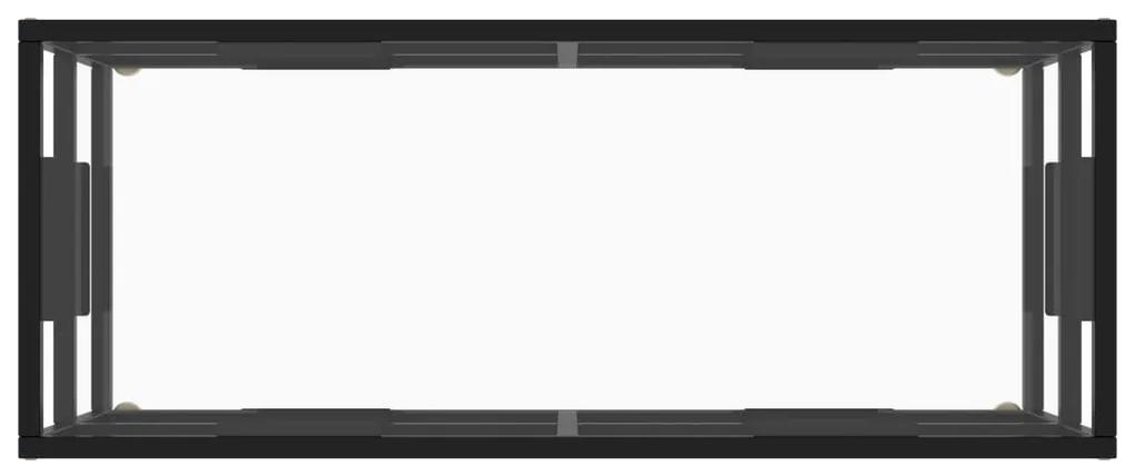vidaXL Έπιπλο Τηλεόρασης με Ψημένο Γυαλί Μαύρο 100 x 40 x 40 εκ.