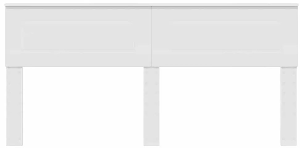 vidaXL Κεφαλάρι με κεφαλάρι Λευκό 200 cm Επεξεργασμένο ξύλο