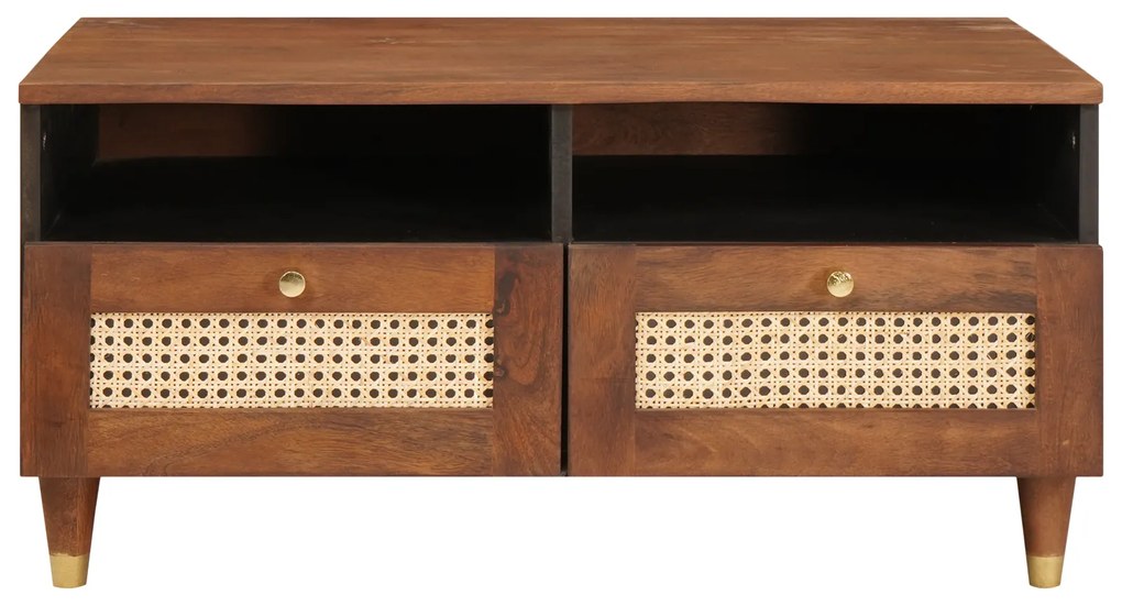 vidaXL Τραπεζάκια Σαλονιού with Drawer Καφέ 80 x 54 x 40 εκ