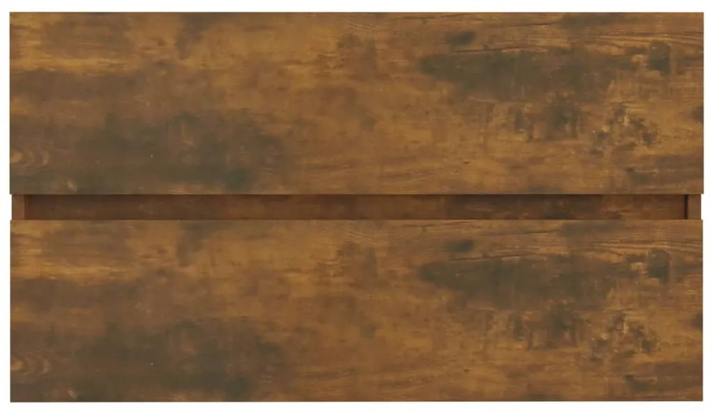vidaXL Ντουλάπι Νιπτήρα Καπνιστή Δρυς 80x38,5x45 εκ. Επεξεργ. Ξύλο