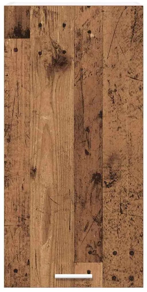 vidaXL Κρεμαστό ντουλάπι Παλαιό Ξύλο και Λευκό 40 x 31 x 80 εκ.