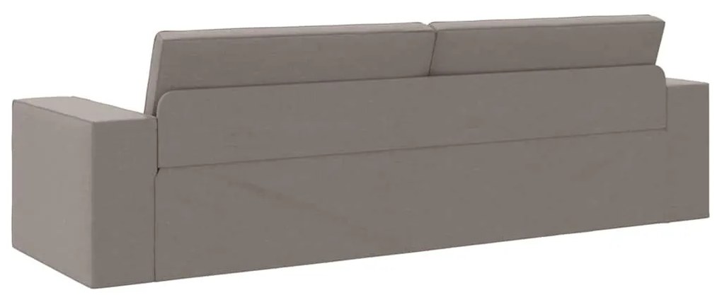 vidaXL Καναπές-κρεβάτι δαπέδου Taupe 245 x 78 x 77 εκ. ύφασμα