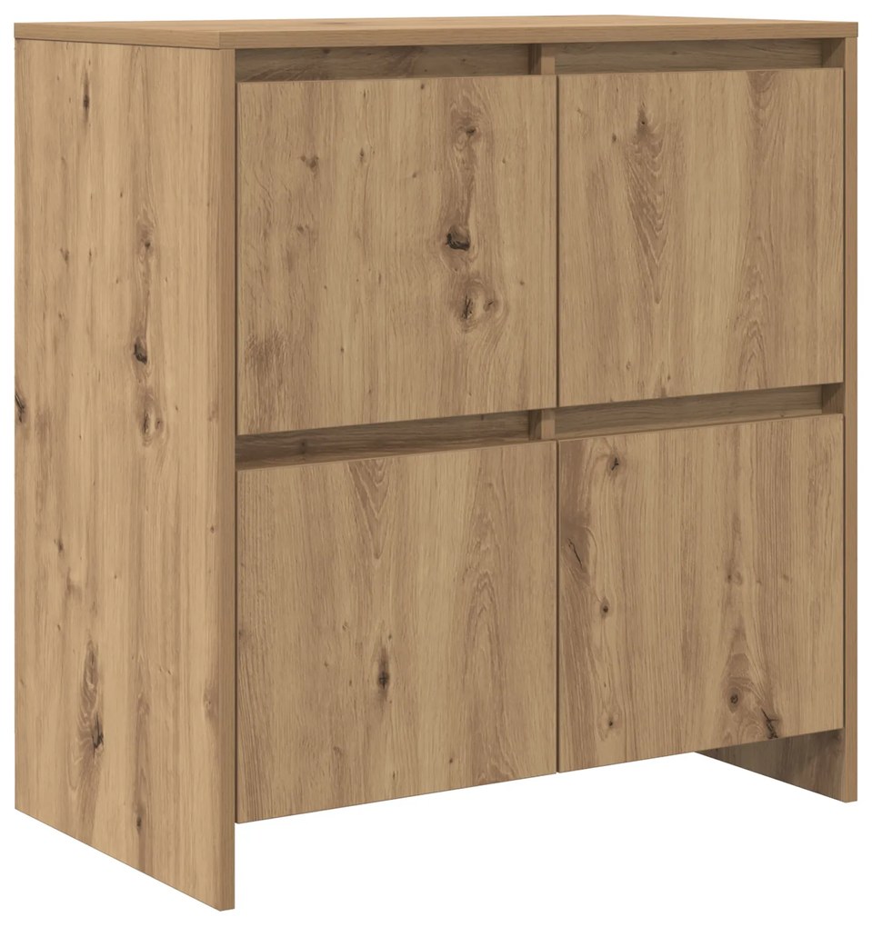 vidaXL Πλαϊνό γραφείο artisan δρυς 70 x 41 x 75 εκ. Επεξεργασμένο ξύλο
