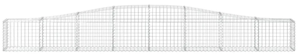 vidaXL Συρματοκιβώτια Τοξωτά 10 τεμ. 400x30x40/60 εκ. Γαλβαν. Ατσάλι