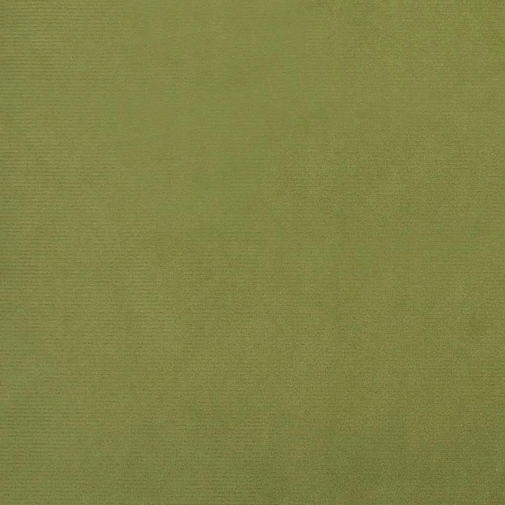 vidaXL Υποπόδιο Ανοιχτό Πράσινο 78 x 56 x 32 εκ. Βελούδινο