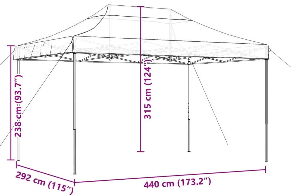 ΤΕΝΤΑ ΕΚΔΗΛΩΣΕΩΝ ΠΤΥΣΣΟΜΕΝΗ POP-UP ΜΠΕΖ 440X292X315 ΕΚ. 4004959