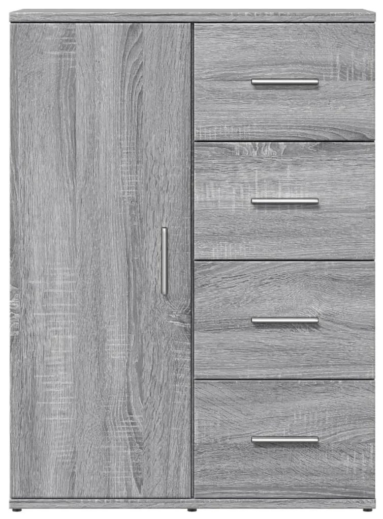 vidaXL Μπουφές Γκρι Sonoma 59x39x80 εκ. από Επεξεργασμένο Ξύλο