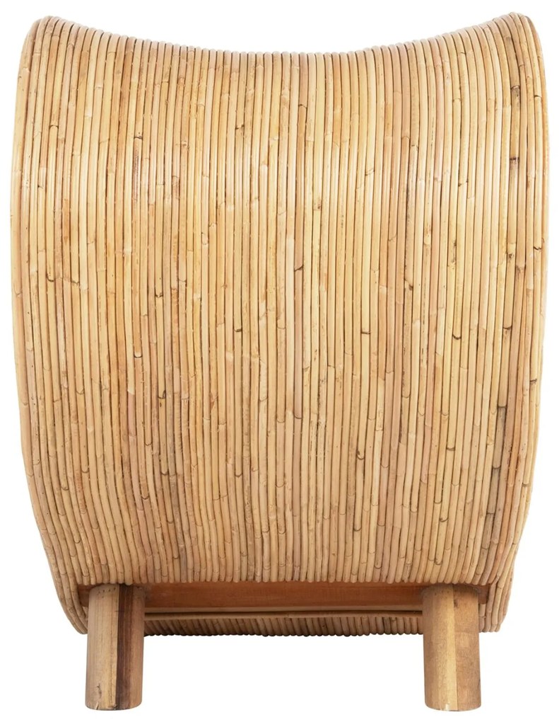 Καρέκλα - Πολυθρόνα CURVY LOUNGE C9645.01 Φυσικό Rattan 63x128x97Y εκ. 63x128x97 εκ.