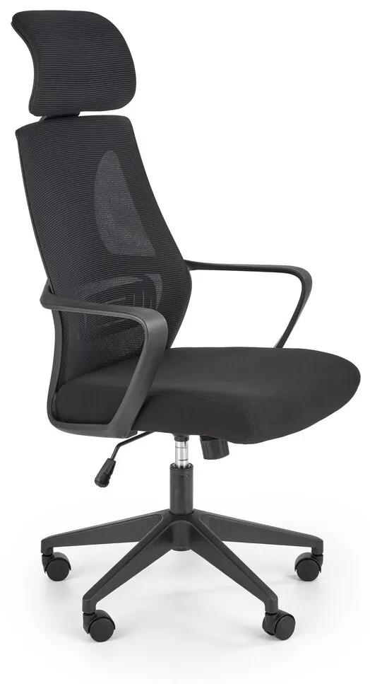 Καρέκλα γραφείου Houston 1080, Μαύρο, 116x64x60cm, 12 kg, Με μπράτσα, Με ρόδες, Μηχανισμός καρέκλας: Κλίση | Epipla1.gr