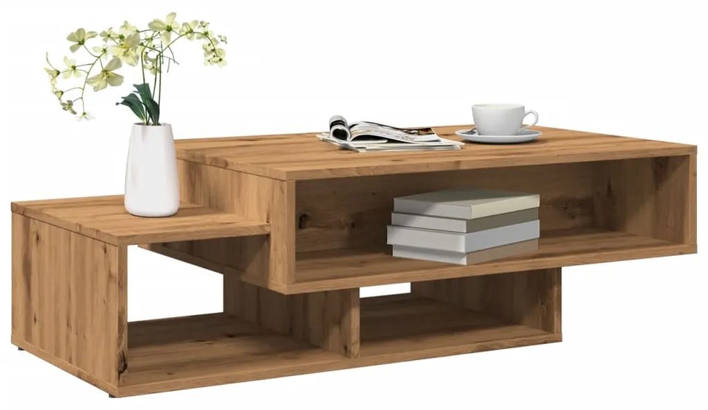 Τραπεζάκι Σαλονιού Artisan Δρυς 105x55x32 εκ Επεξεργασμένο Ξύλο