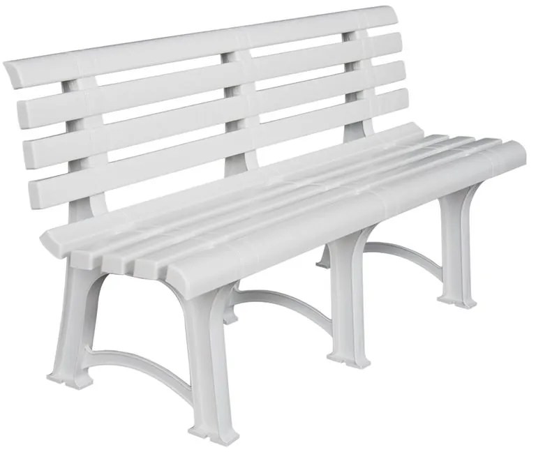 ATENA Παγκάκι Κήπου-Βεράντας, PP Άσπρο 150x73x51cm Ε368