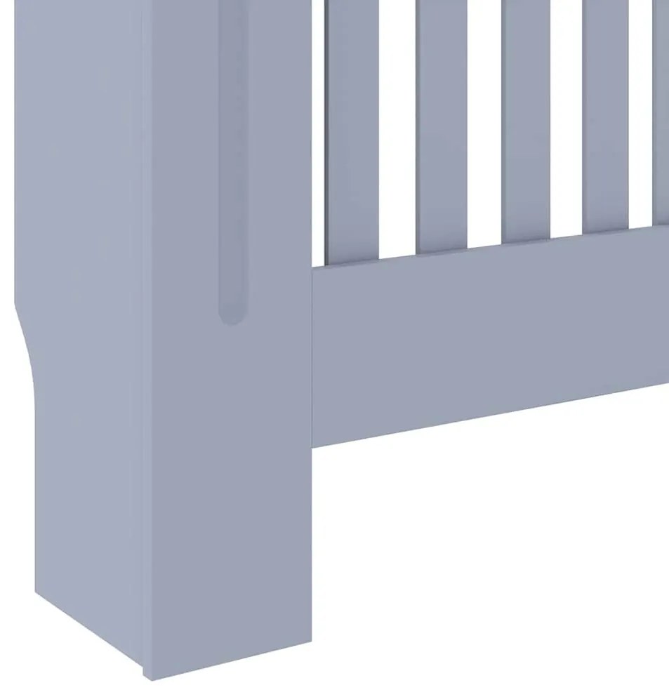 vidaXL Καπάκι Καλοριφέρ Γκρι 78 x 19 x 81,5 εκ. Επεξεργασμένο ξύλο