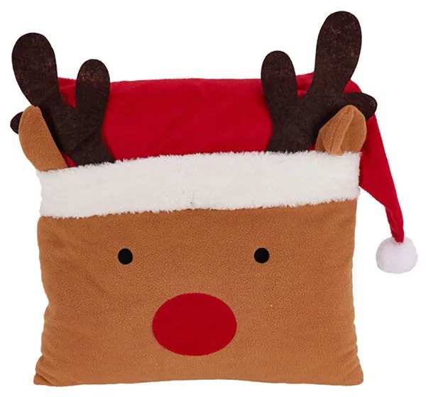 Χριστουγεννιάτικο Μαξιλάρι Fleece (40x40) K-M Reindeer ANT001930