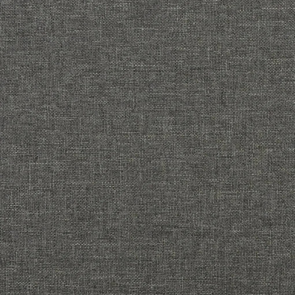 Πλαίσιο Κρεβατιού Boxspring Σκούρο Γκρι 200x200 εκ. Υφασμάτινο - Γκρι