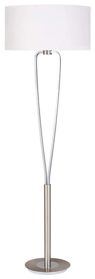 Φωτιστικό Δαπέδου Paris II 160x50cm Nickel Mat 400200107 Trio Lighting Μέταλλο,Ύφασμα