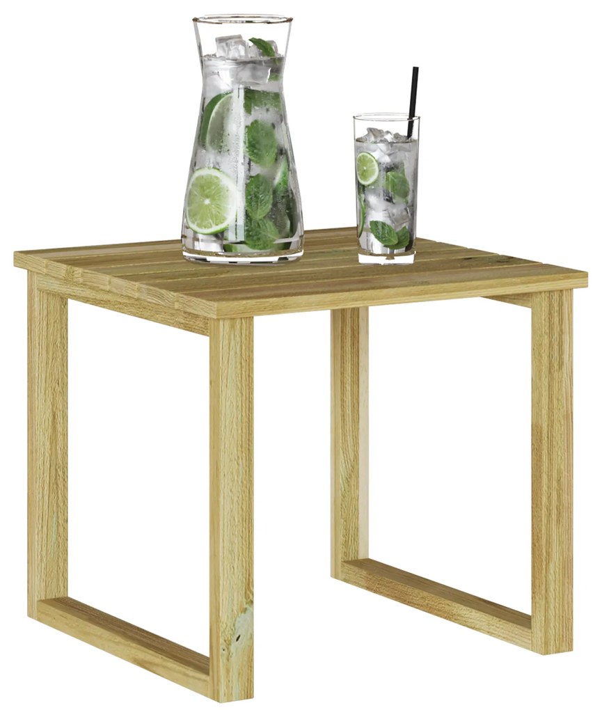 vidaXL Τραπέζι Ξαπλώστρας 40x40x36 cm Εμποτισμένο Ξύλο Πεύκου
