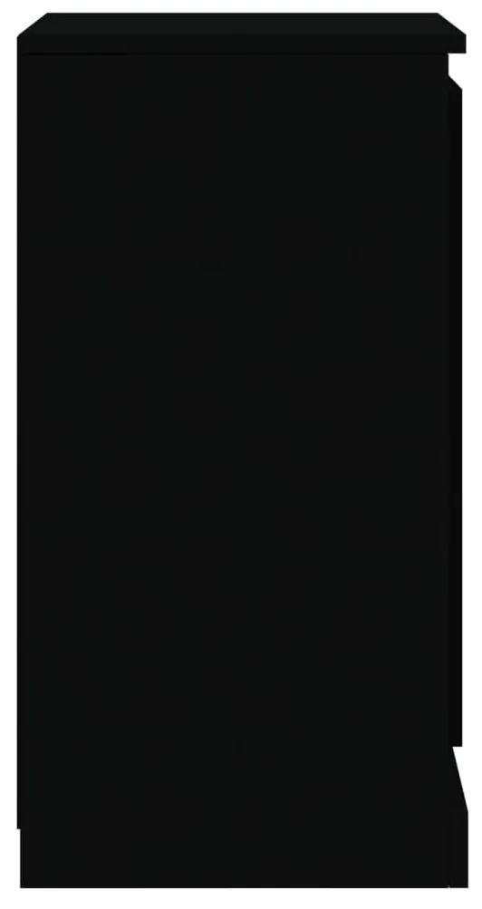 Ντουλάπι Μαύρο 37,5 x 35,5 x 67,5 εκ. από Επεξεργασμένο Ξύλο - Μαύρο