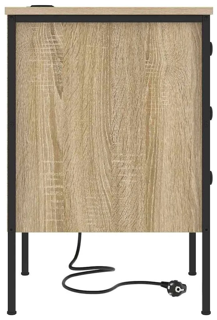 vidaXL Κομοδίνο Sonoma Δρυς 42 x 41 x 61 εκ Επεξεργασμένο ξύλο