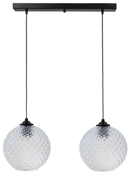 Κρεμαστό Φωτιστικό Οροφής Γυαλί Ράγα BALL GL-5010 RAGA Heronia-02-0368-Διάφανο 02-0368