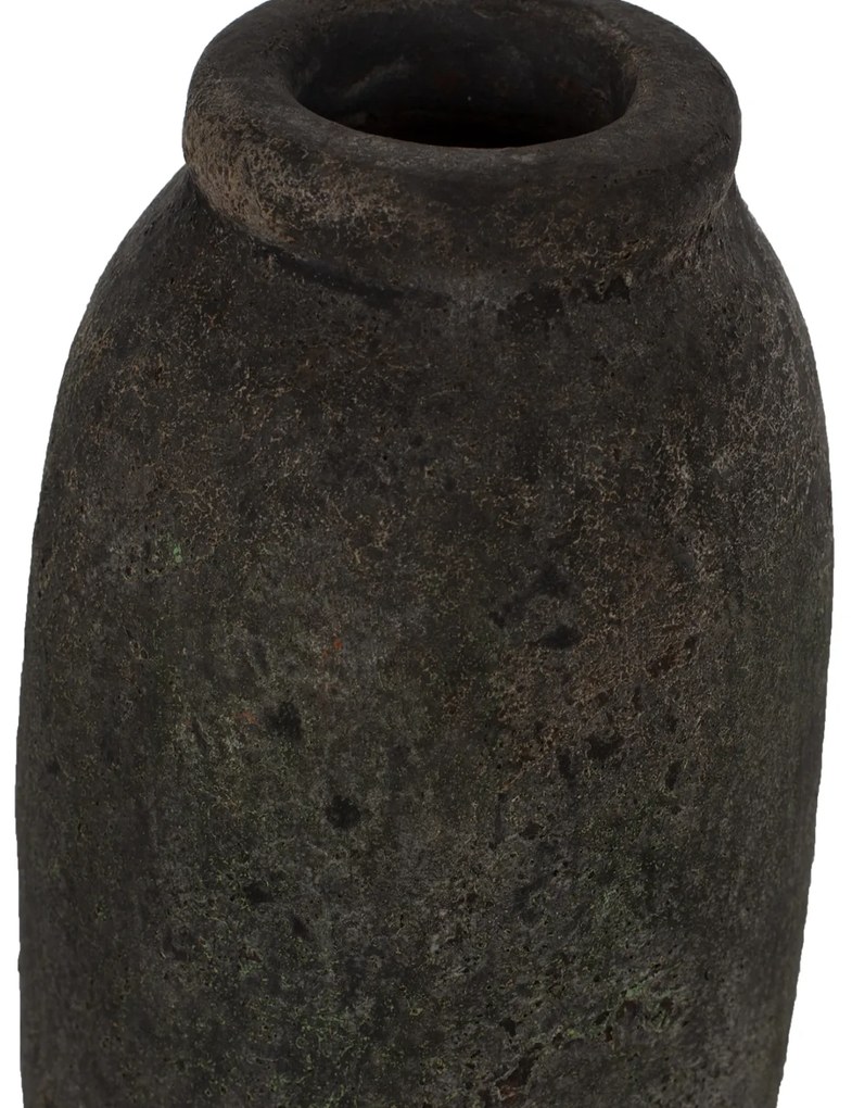 ΔΙΑΚΟΣΜΗΤΙΚA ΒΑΖA ΑΠΟ TERRACOTTA ΑΝΘΡΑΚΙ HM7711 - 0425076 - HM7711