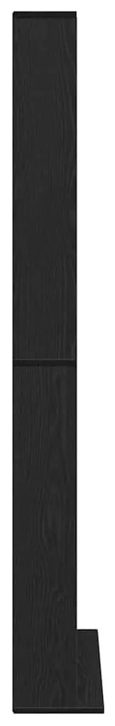 vidaXL Ντουλάπι CD Μαύρη δρυς 101 x 23 x 177.5 εκ Επεξεργασμένο ξύλο