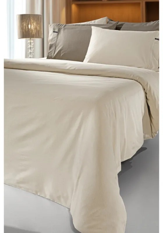 Σεντόνι King Size Βαμβακοσατέν Minimal Natural 280x270 - Guy Laroche