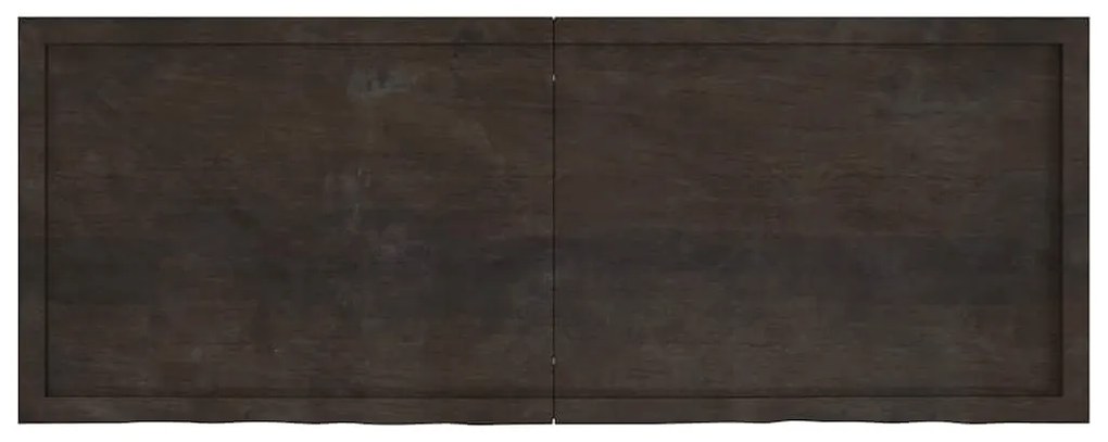 vidaXL Πάγκος Μπάνιου Σκούρο Καφέ 160x60x(2-6) εκ. Επεξεργ. Μασίφ Ξύλο